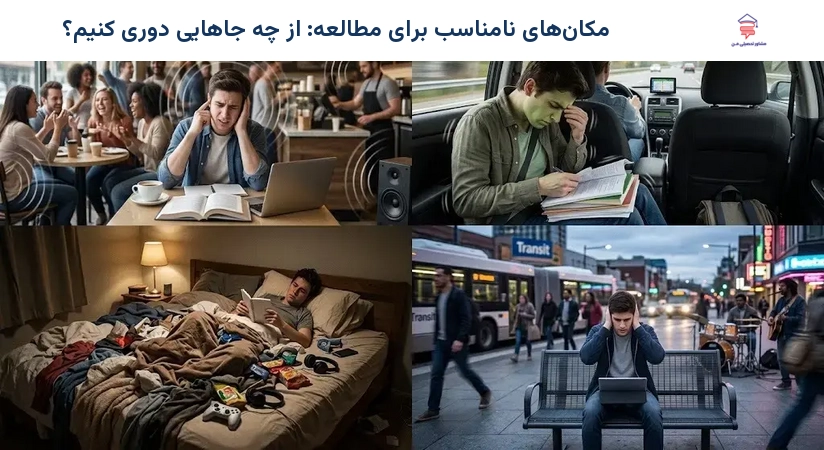 مکان‌های نامناسب برای مطالعه: از چه جاهایی دوری کنیم؟