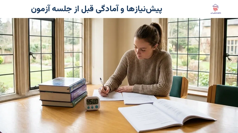 پیش‌نیازها و آمادگی قبل از جلسه آزمون